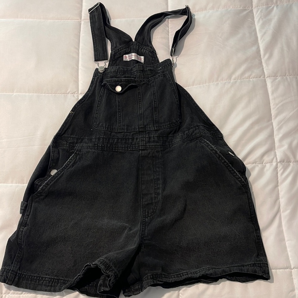Black, shorts overalls